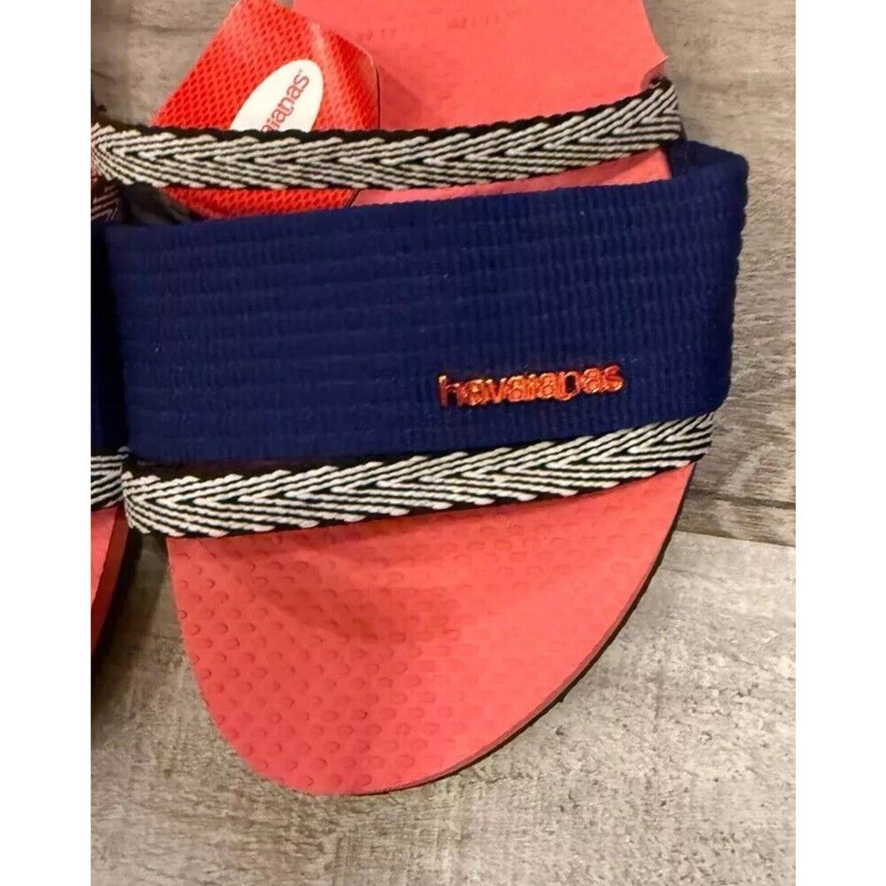 Havaianas You Trancoso Flats Sandals Womens 11/12W Blue Pink Synthetic 4145824 - Picture 7 of 10